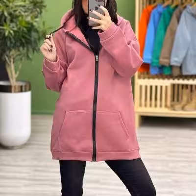 سویشرت زنانه کلاهدار گرم ارسال رایگان