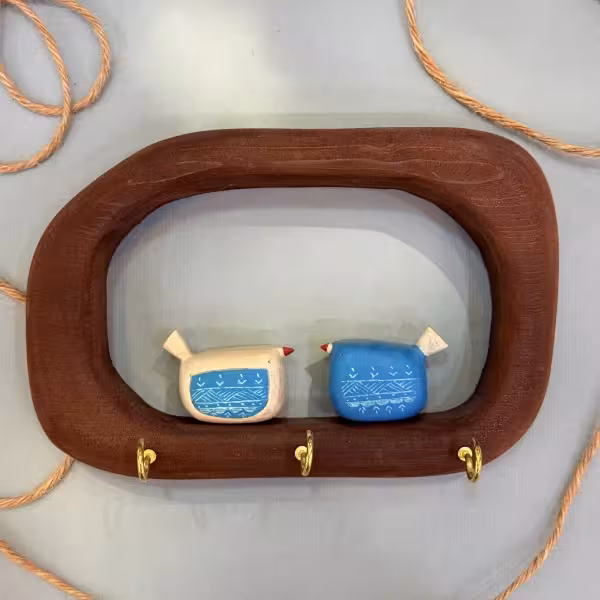 جاکلیدی جوجه پرنده جفتی طرح دو