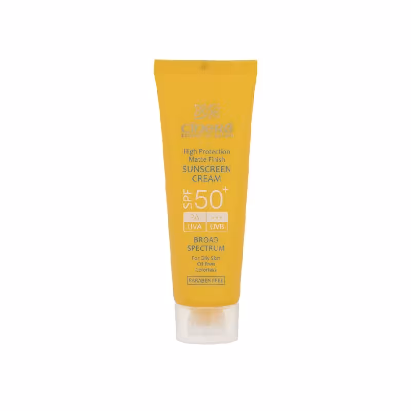 کرم ضد آفتاب SPF 50 سینره بدون رنگ فاقد چربی