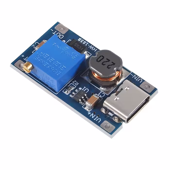 ماژول افزاینده MT3608 با سوکت TYPE-C
