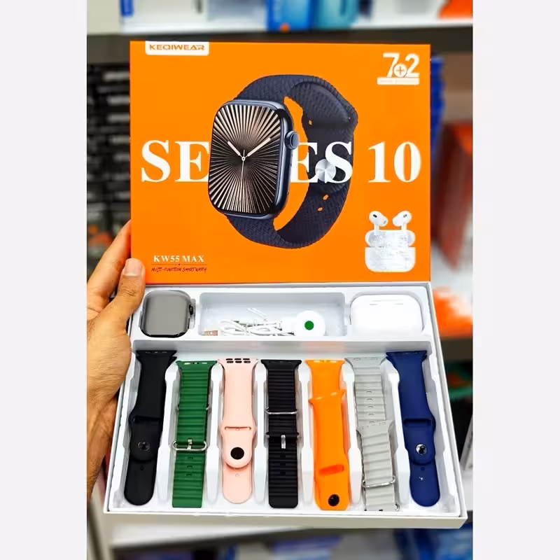 ساعت هوشمند KW55 MAX هفت بند با ایرپاد