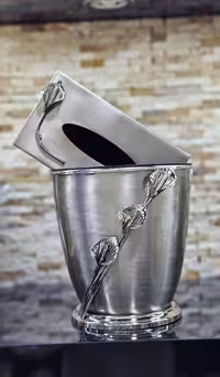 سطل و دستمال لیلیوم فلزی کد 103