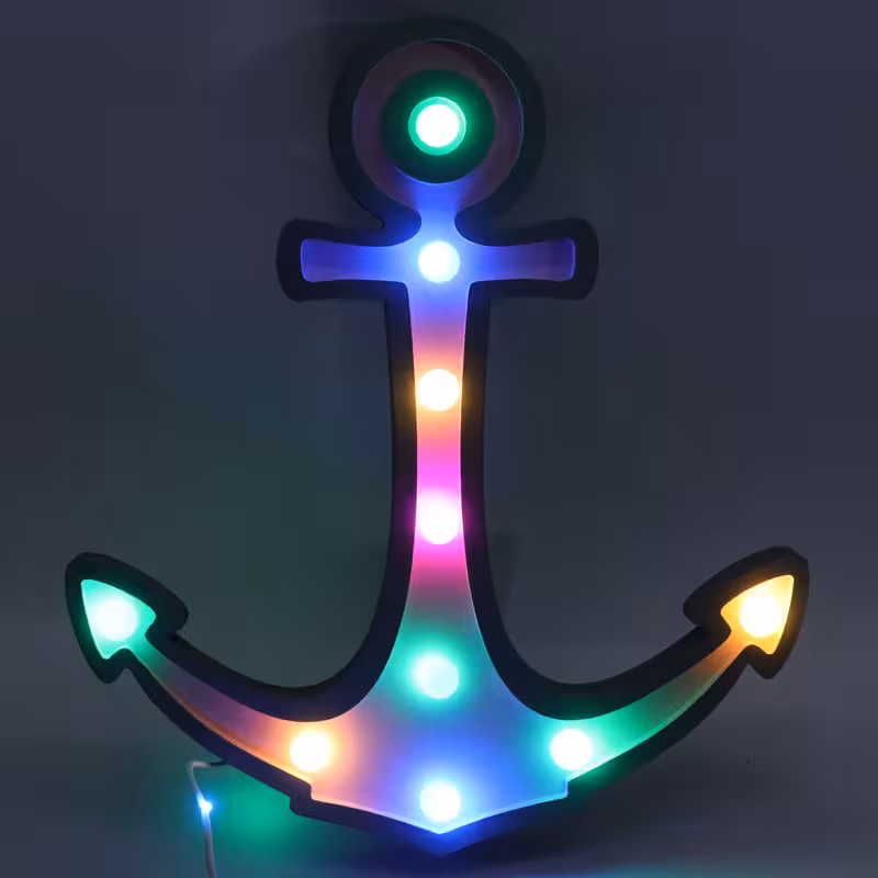 آباژور طرح لنگر USB رنگی