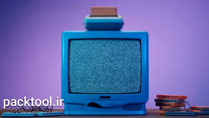 دانلود فوتیج فیلم کنسول بازی قدیمی A Vintage Games Console - پک تول