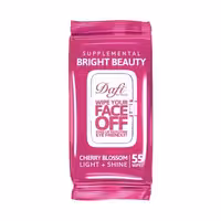 دستمال مرطوب پاک کننده آرایش درب دار دافی مدل شکوفه گیلاس ژاپنی بسته 55 عددی