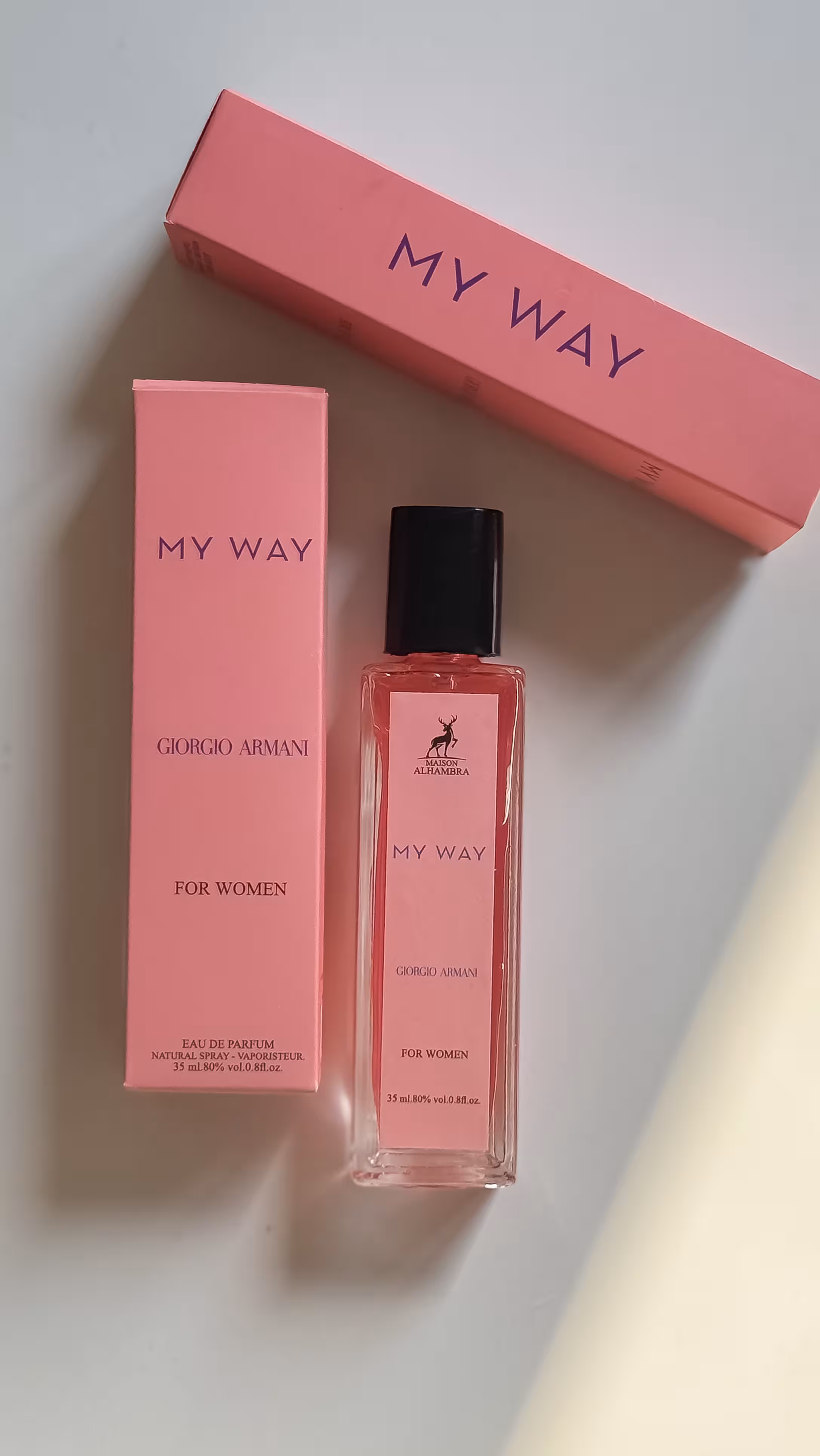 عطر مای وی ( my way ) 35 میل شرکت الحمبرا امارات