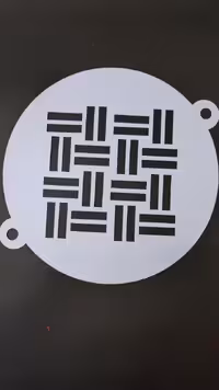 شابلون روی کیک خطی