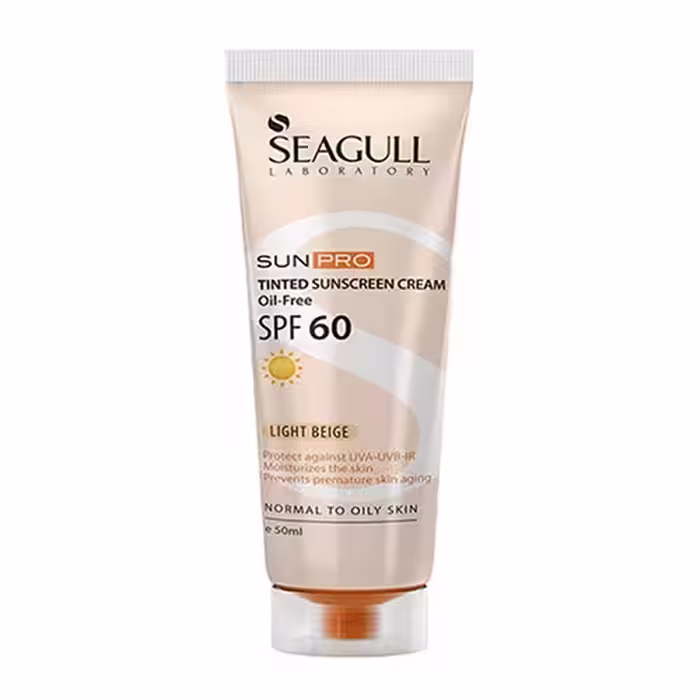 کرم ضد آفتاب SPF60 بژ روشن  سی گل