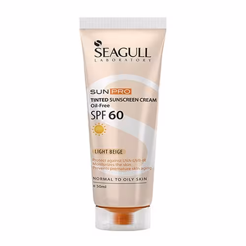 کرم ضد آفتاب SPF60 بژ روشن  سی گل