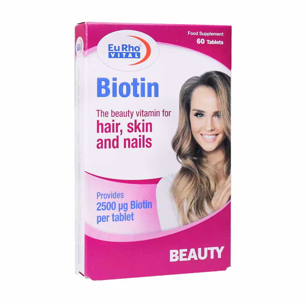 قرص بیوتین 2500 میکروگرم یوروویتال