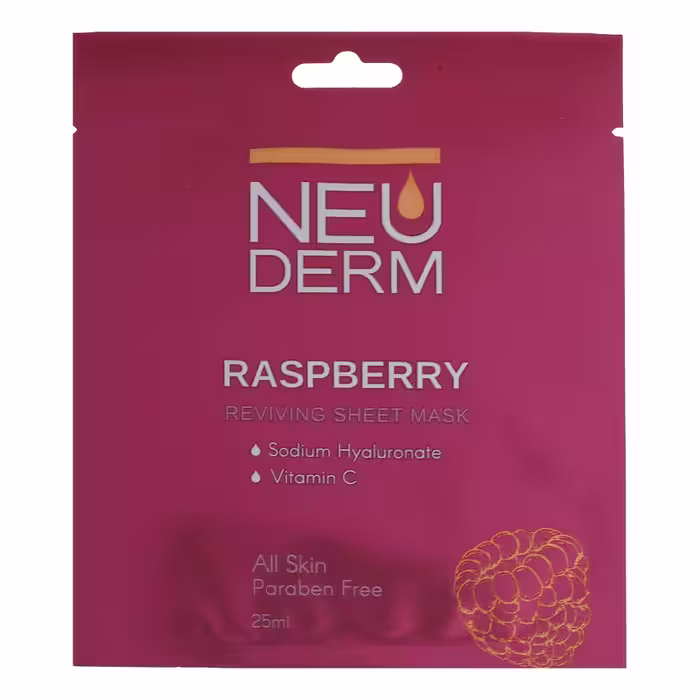 ماسک صورت نئودرم مدل Raspberry حجم 25 میلی لیتر