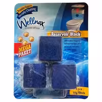 قرص مکعبی جرمگیر توالت فرنگی ولناکس Wellnax بسته 3 تایی 3*50 گرم