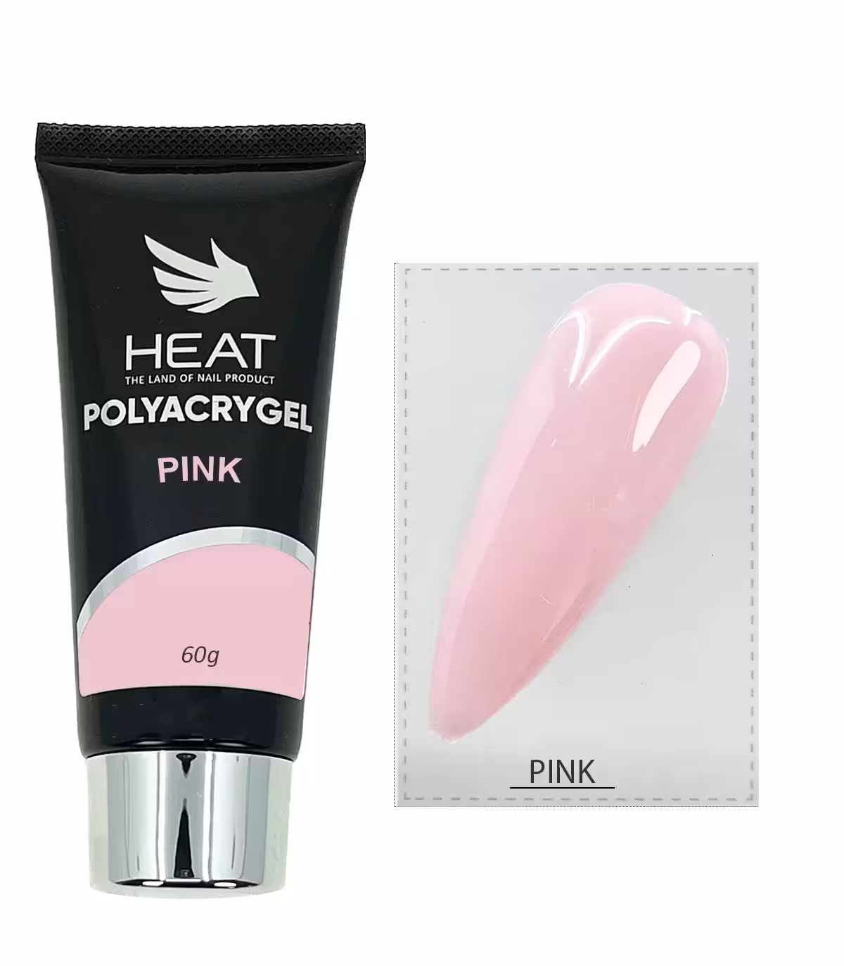 پلی ژل صورتی ناخن هیت HEAT PINK 60G