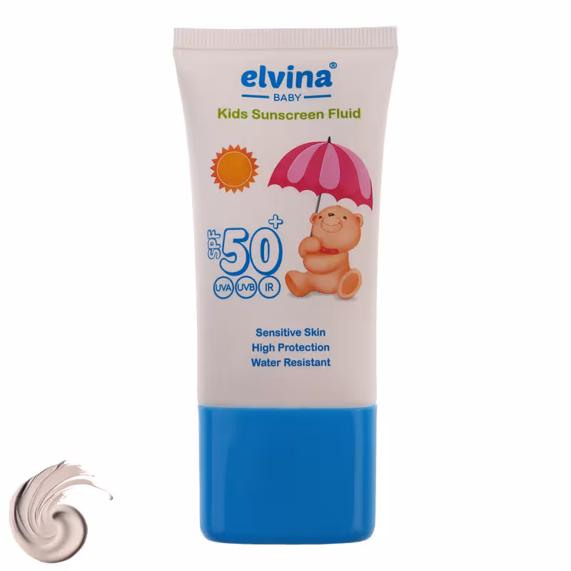 فلوئید ضدآفتاب کودک الوینا مدل spf 50 حجم 50 میلی لیتر