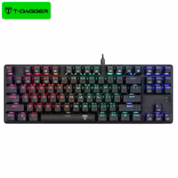 کیبورد سیمی گیمینگ T-Dagger Bora T-TGK315 Gaming Mechanical Keyboard RGB Backlighting
