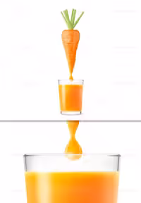 عکس با کیفیت آب هویج تازه | گرافیک با طعم تربچه
