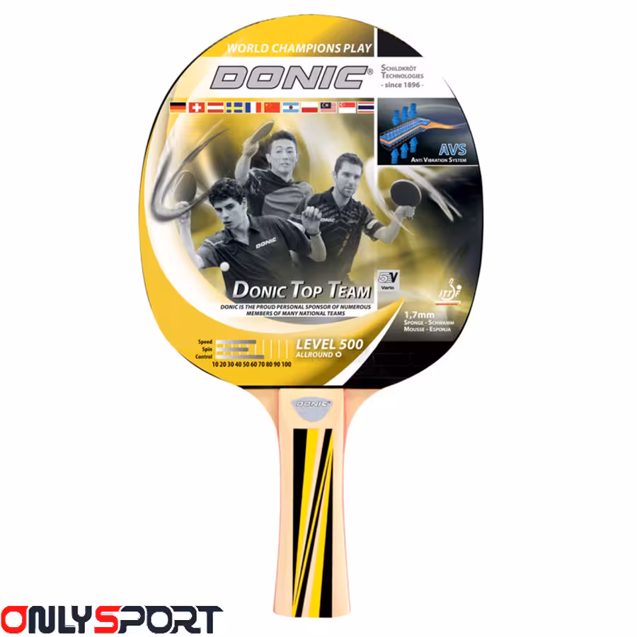 راکت پینگ پنگ دونیک Donic Top Team Level 500 (اقساط)