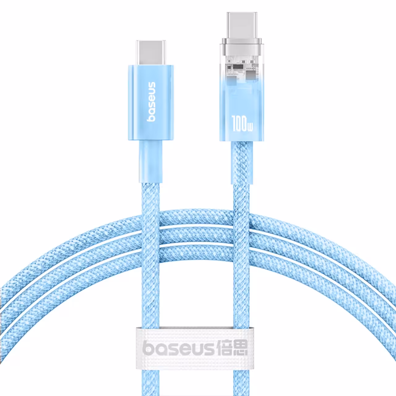 کابل تایپ سی به تایپ سی بیسوس مدل CB000043 با توان 100 وات و طول 1 متر