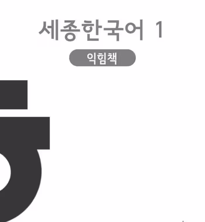 کتاب کره ای ورک بوک سجونگ یک Sejong Korean workbook 1 سه جونگ