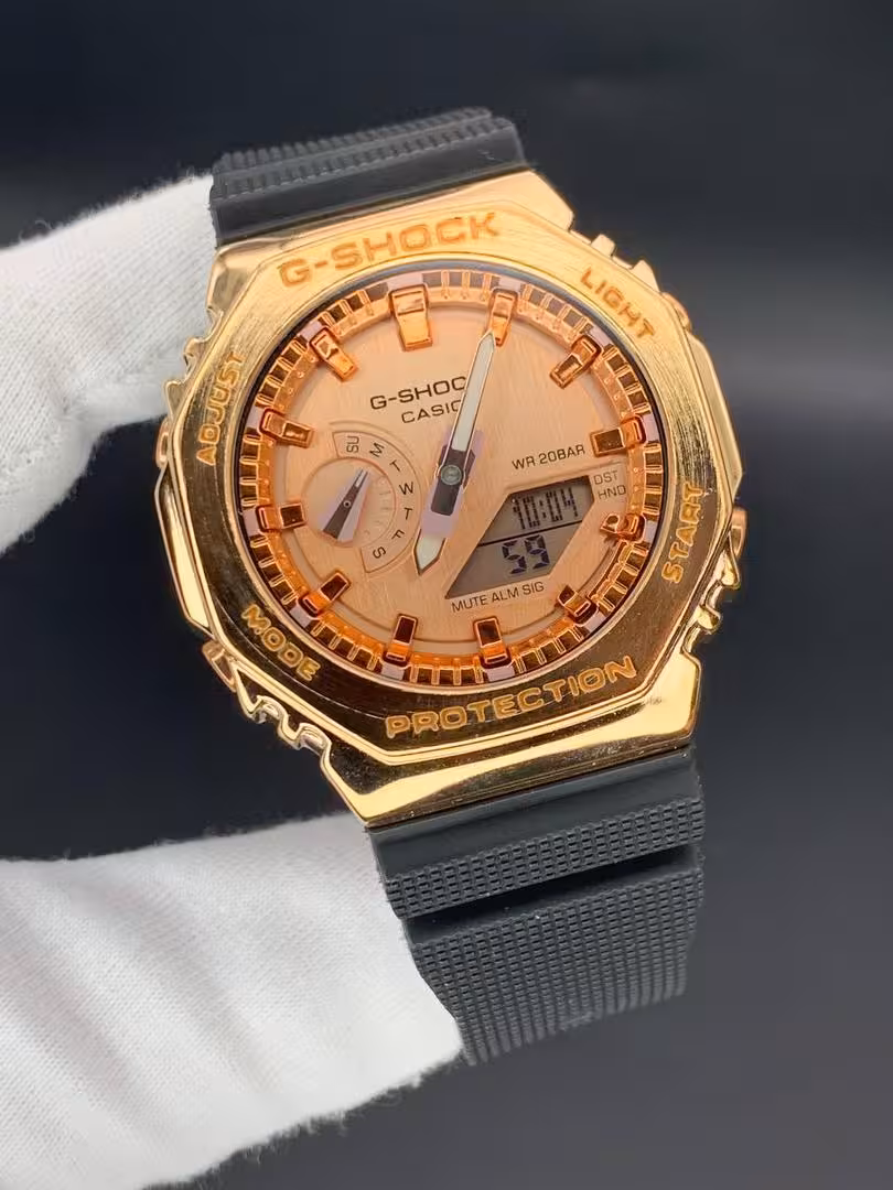 ساعت اسپرت جی شاک كروم Casioak G-shock