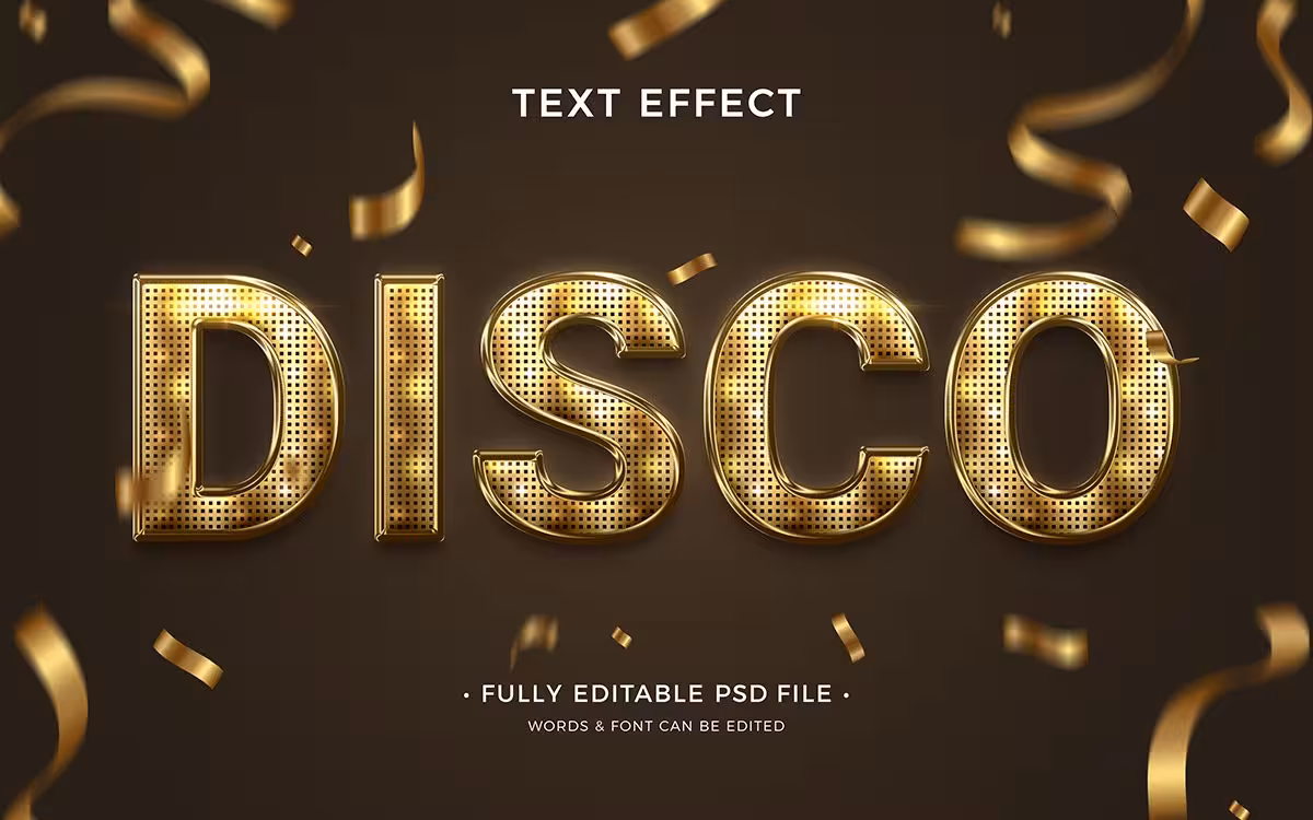 افکت طلایی فتوشاپ سری اول (ویژه لوگو و تکست)