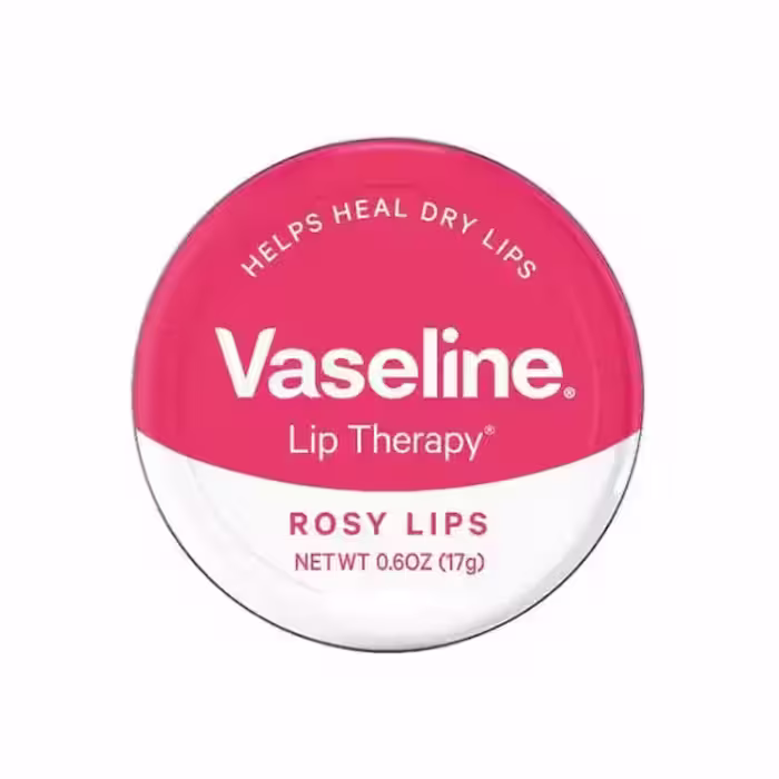 بالم لب کاسه ای عصاره گل رز وازلین lip balm VASELINE 20g