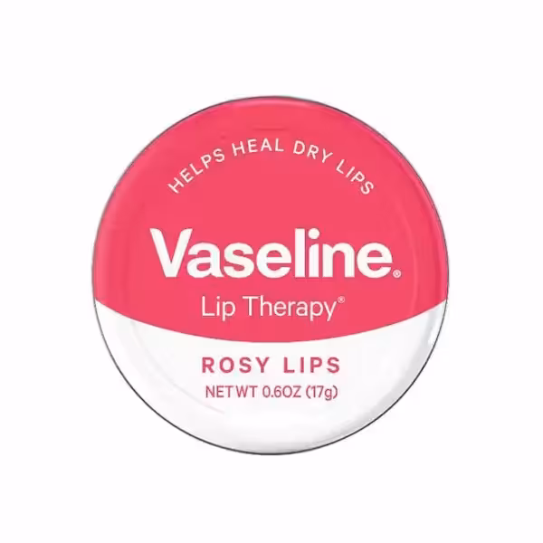 بالم لب کاسه ای عصاره گل رز وازلین lip balm VASELINE 20g