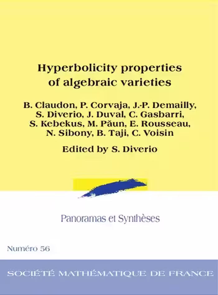 خرید و دانلود نسخه کامل کتاب Hyperbolicity properties of algebraic varieties