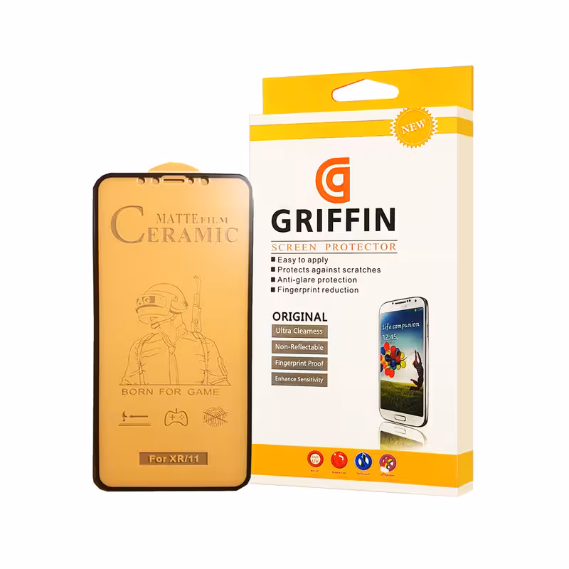 محافظ صفحه نمایش سرامیکی مات گریفین مدل FLCRM GN mo مناسب برای گوشی موبایل اپل iPhone 11 | کالا برتری