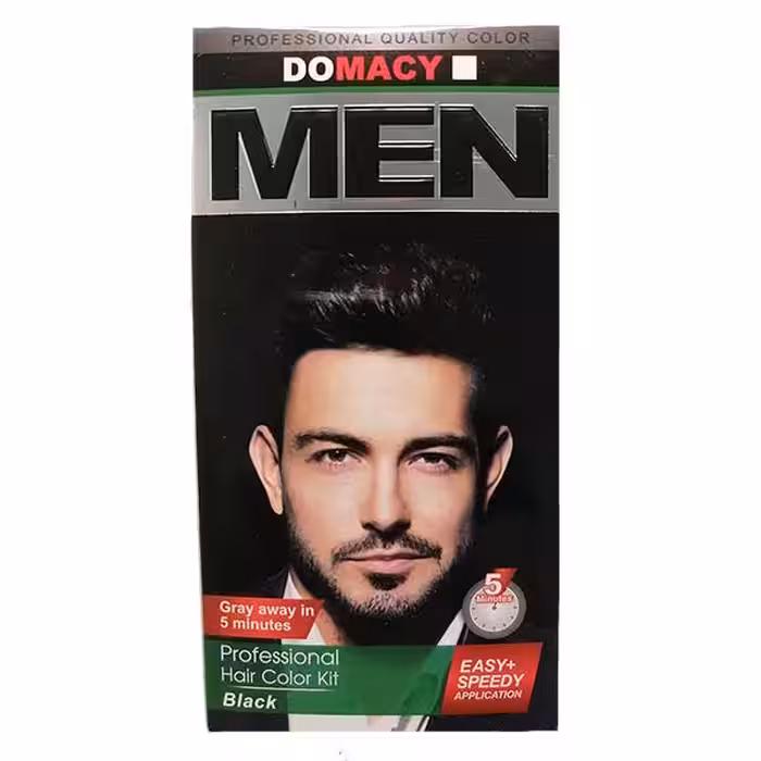 کیت رنگ مو مردانه دوماسی مشکی