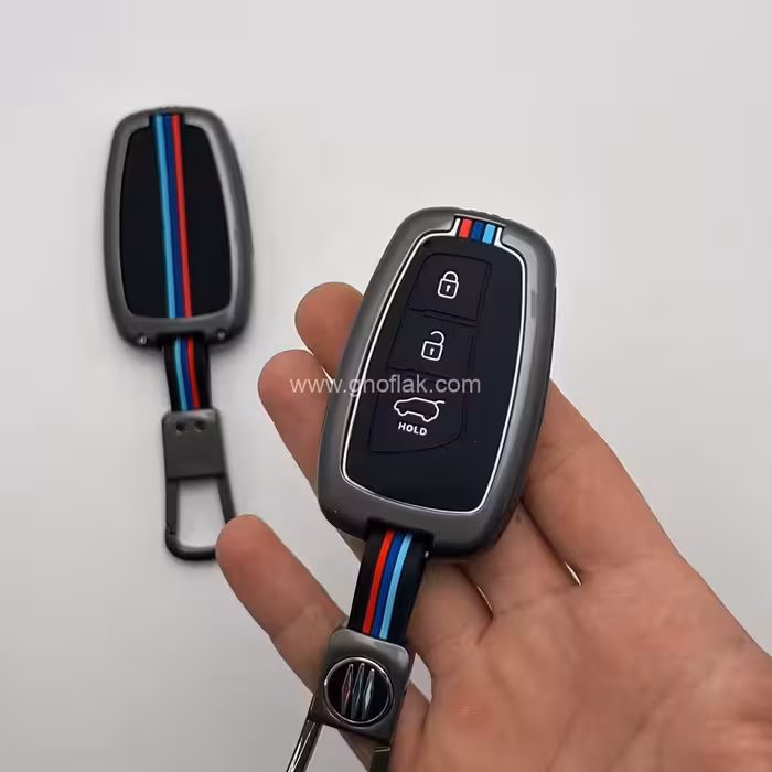 کاور ریموت هیوندایی گرنجور – سانتافه و سنتنیال کیلس سه دکمه دور فلزی