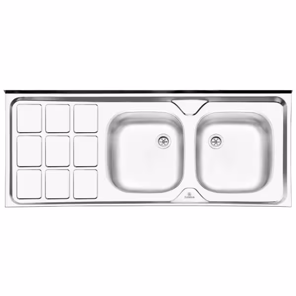 سینک ظرفشویی روکار کلاسیک پرنیان استیل مدل PS 3104