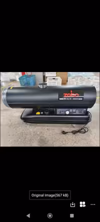 بخاری گازوییلی نفتی دو زمانه دودکش دار 50 کیلو وات