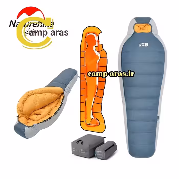 کیسه خواب پر غاز JA1300 نیچرهایک CNK2350WS021 یک نفره - کمپ آراس