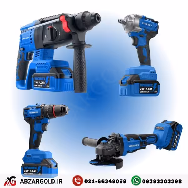 کیت شارژی براشلس 24 ولت 4عددی ویوارکس مدل VR2404-BCK
