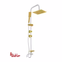 علم دوش دوکاره کلیک مدل 20*20 سفید طلایی