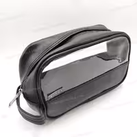 جامدادی تک زیپ طلقی شفاف دسته دار کیفت KIFET