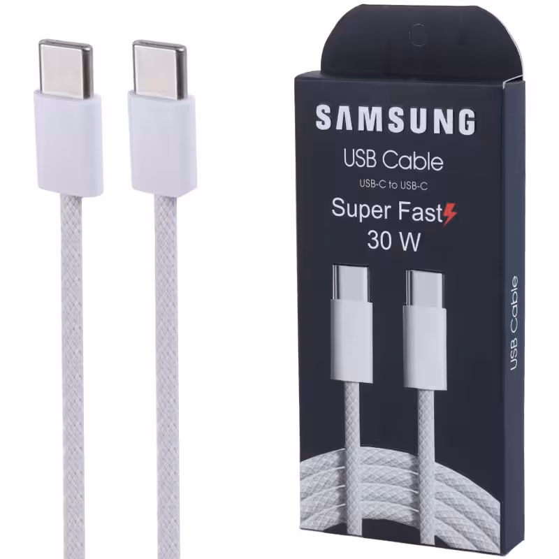 کابل شارژ دو سر تایپ سی 30 وات سامسونگ (high copy)