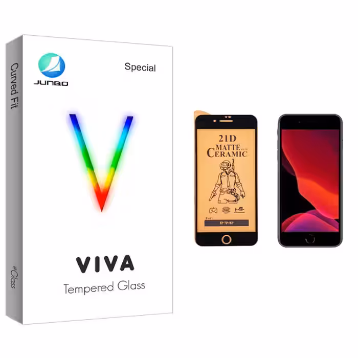 محافظ صفحه نمایش سرامیکی جانبو مدل Viva Glass مناسب برای گوشی موبایل اپل iPhone 8 Plus