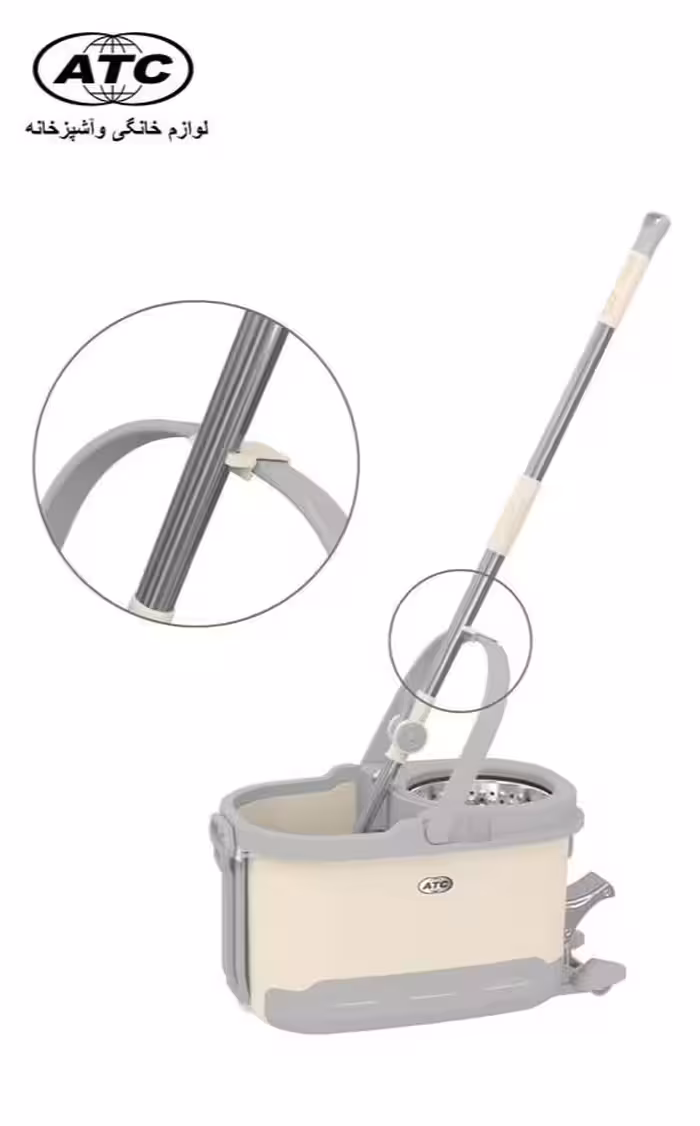 ست سطل و زمین شوی ای تی سی مدل a148 کرم