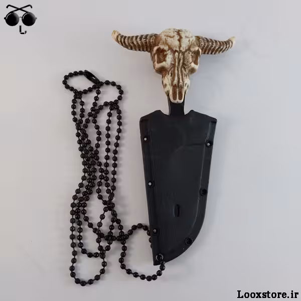 چاقو پانچ نایف گردنی طرح کله گاومیش