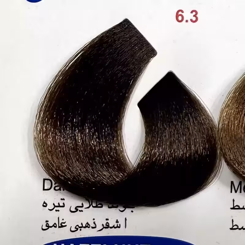 بلوند طلایی تیره 6.3 ،رنگ مو کم آمونیاک پیلون ویک عدد اکسیدان | amazonchi