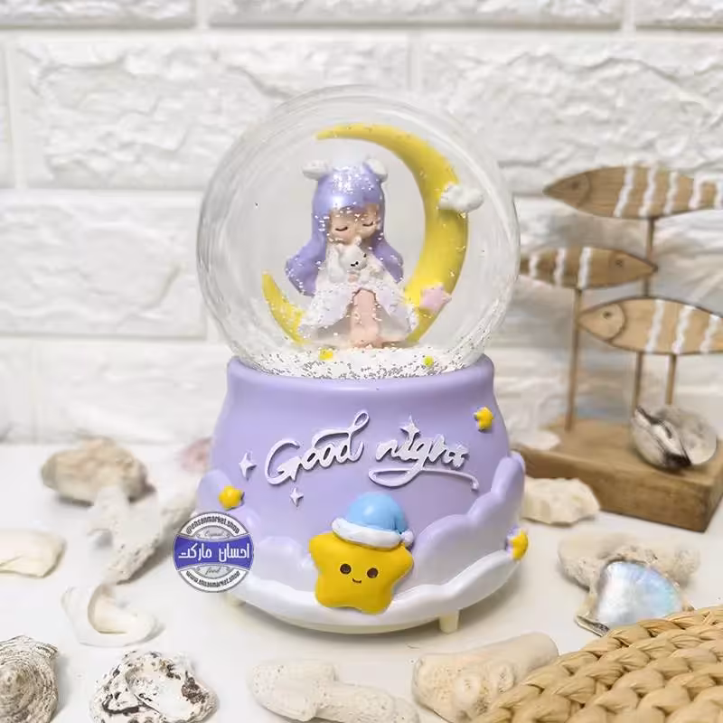 گوی چراغدار موزیکال پمپی برفی دختر رویایی