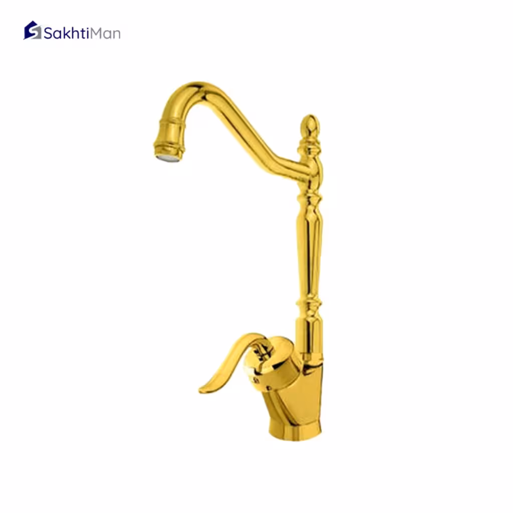 شیر ظرفشویی طلایی مدل قاجاری