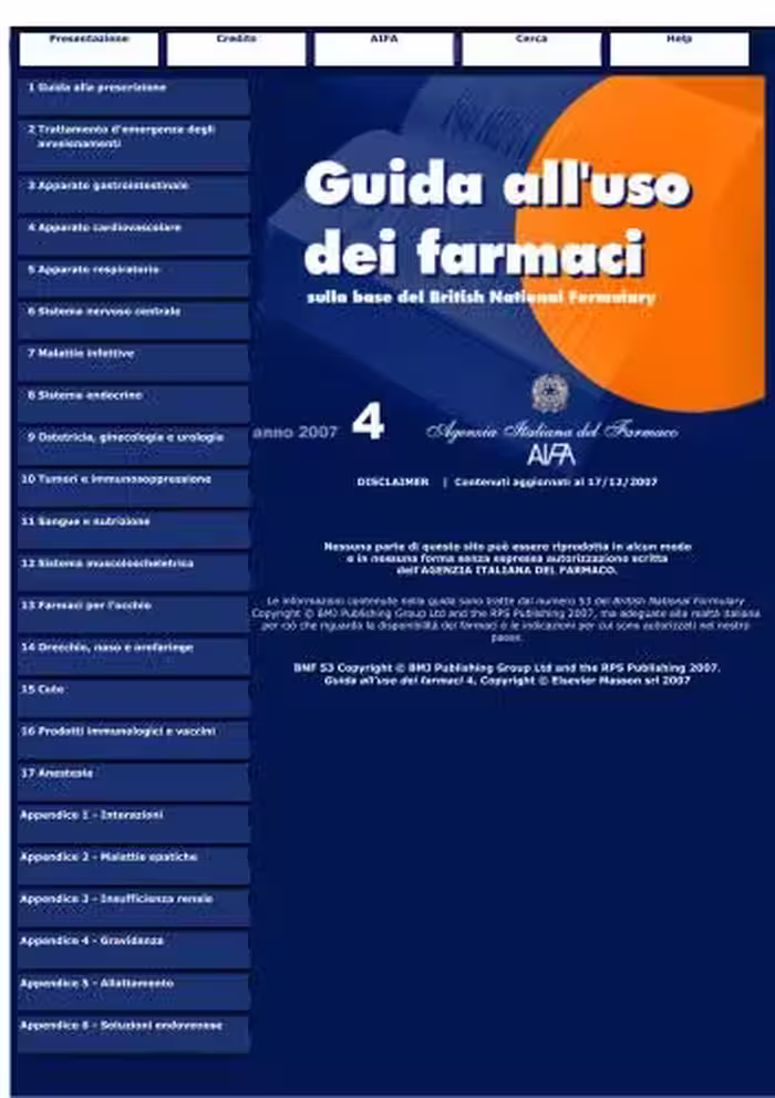 خرید و دانلود نسخه کامل کتاب Agenzia Italiana del Farmaco. Guida all'uso dei farmaci sulla base dei British National Formulary