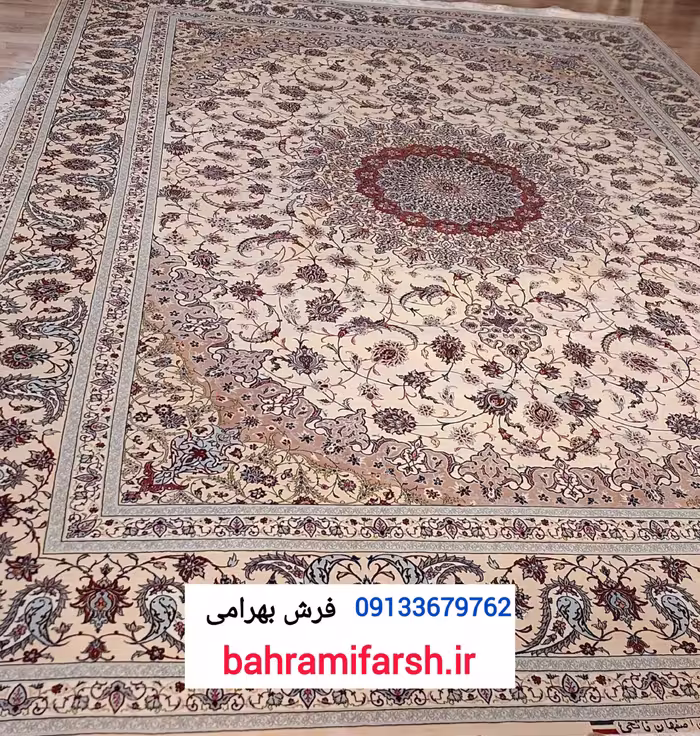 فرش 12 متری دستباف کرک و ابریشم