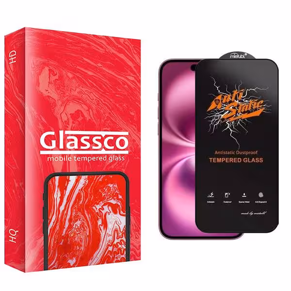 محافظ صفحه نمایش گلس کو مدل CGo1newpkg Antistatic مناسب برای گوشی موبایل اپل iPhone 16