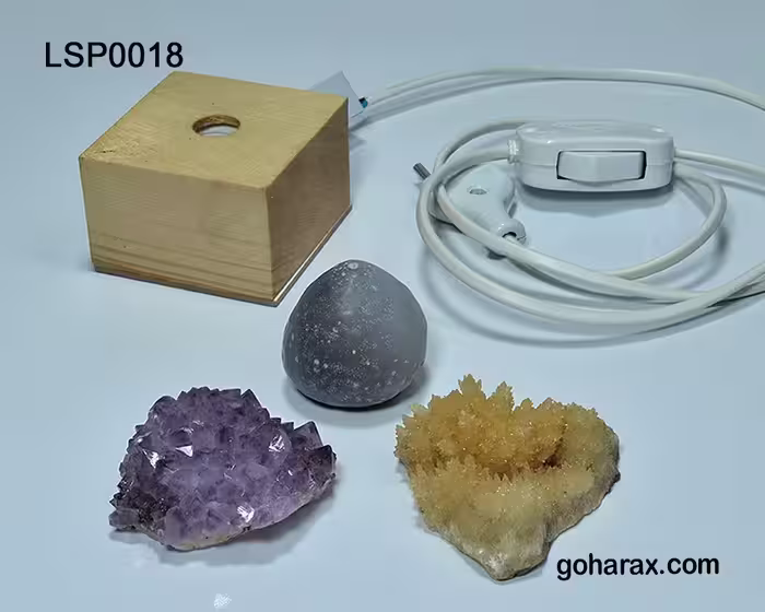 چراغ خواب سنگ های آمیتیست عقیق کلسیت