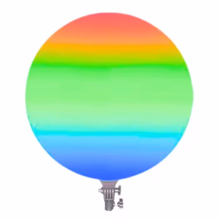 پنل دایره‌ای نور RGB مدل GS-330 (دارای پایه)