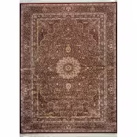 فرش دستباف گونه ابریشم قم کد 200b